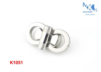 China Custom Logo Purse Twist Turn Lock , K1051 44.7mm Purse Closure Hardware for sale