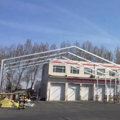 China Long Life Clear Span Aluminum Frame Temporary Flexible Industrial Warehouse Tent For Sale for sale