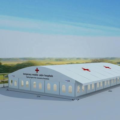 China Long Life Isolation Medical Combo Field Hospital Aluminum Temporary Tent With Beds for sale