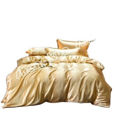 China Disposable 100% Silk Charmeuse Sheet Set Bed Linen for sale