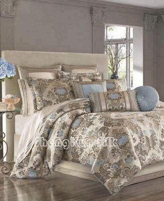 China Disposable 100% Polyester Or Cotton Silk King Comforter Set Customized Pattern for sale