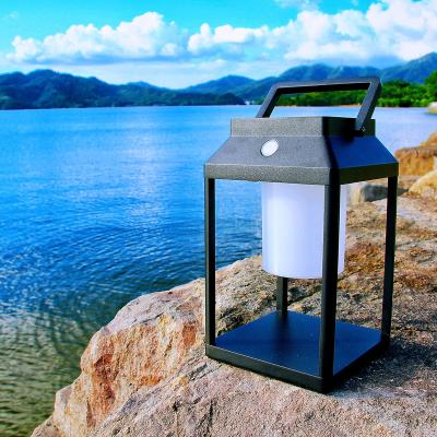 China Aluminum Garden Cube USB Charging IP54 Led Lantern Outdoor Solar Garden Lamp Wholesale for sale