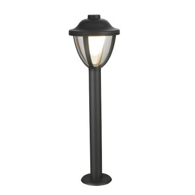 China Modern Aluminum Matte Black Outdoor Led LANDSCAPE Die Casting Round Roof 14w Round Bollard Light For Lawn for sale