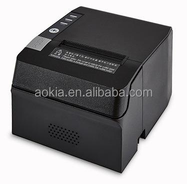 China AK-3580 80mm Thermal Printer POS Receipt Interface Black and White Printer USB+ LAN for sale