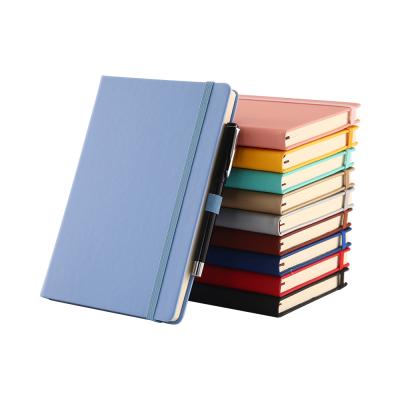 중국 Classic A5 Hardcover Notebook Journal Hardcover Book Notebook with Pen Buckle High Quality PU Leather Notebook 판매용