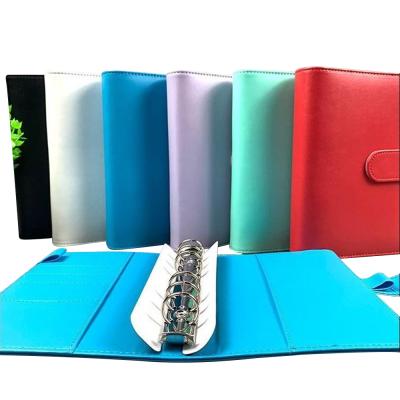 China Wholesale A6 Spiral Bound Planners and Notebooks PU Cover Budget Custom Leather Binder à venda