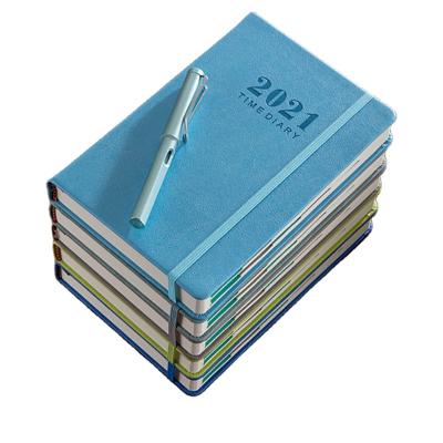 China 2021 Notebook Paper Dairy New Arrival 100g Hardcover Book 100g A5 Size Printed Weekly Planner 2021 Planner for sale