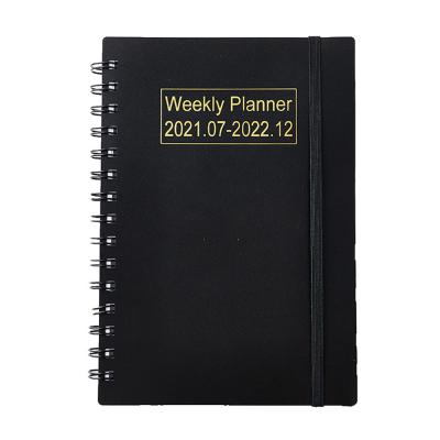 China Custom Printing 2021 Hardcover Spiral Notebook Planner Fitness Journal Planner Weekly Organizer Te koop