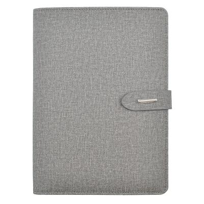 中国 A5 Business Notebook Padfolio Magnetic Wireless Refill Notebook with Qi Wireless Charger and USB Port 販売のため