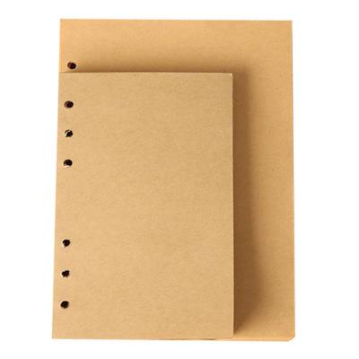 China Hardcover A5/A6/A7 Notebooks Notepad Core 6-Hole Sheet Fills Notebook Paper Refills Inside Te koop