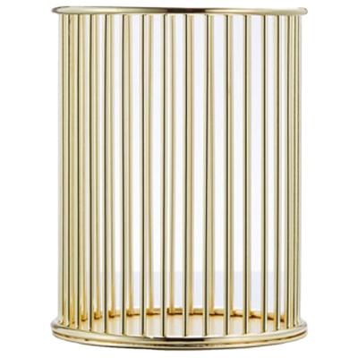 Chine House. Office. Luxury Good Quality School Custom Office Metal Wire Welding Rose Gold Round Pencil Pen Holder For Office à vendre