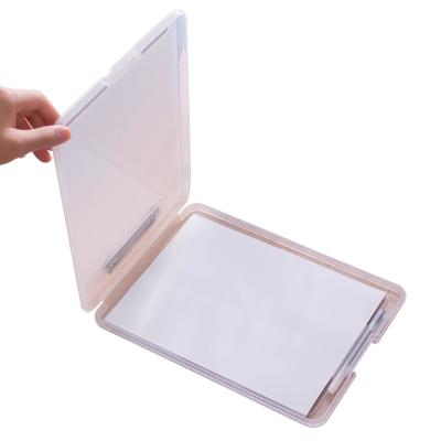 China Eco-friendly A4 Plastic Clipboard Storage Plastic Clipboard Custom Clipboard With Storage Care Storage Clipboard for sale