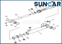 China 707-99-24930 Komatsu Angle Cylinder Kits Overseas Version Bulldozer Seal Repair Kit for sale