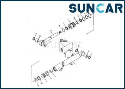 China PC05-5 Komatsu 707-00-50630 Bucket Cylinder Seal Kit Oil Resistance Cylinder Replacement Parts for sale