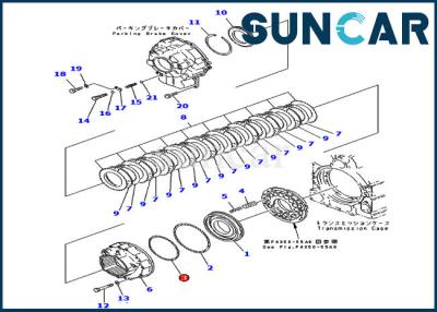 China 714-07-18590 Transmission Seal Ring WA450-3 WA470-3 Komatsu Loaders Machinery Sealing for sale