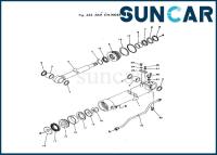 Κίνα Η εξάρτηση 20T-63-66103 20T6366103 σφραγίδων κυλίνδρων σκελών εγκαθιστά pc40-1 pc40-2 εξάρτηση υπηρεσιών κυλίνδρων σκελών της KOMATSU προς πώληση