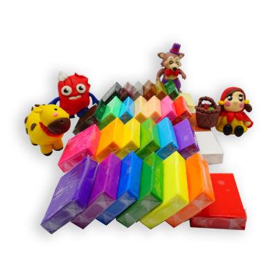 China DIY Handmade Toy Non-sticky Colorful Polymer Modeling Clay For Kids for sale