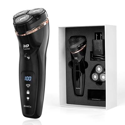 China Factory price 850mAh triple blade rechargeable hair remover cordless multifunctional razor waterproof men's electric razor for sale