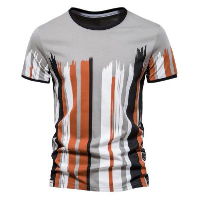 China Custom Plain Anti-Shrink Shirt Men's Sweat Proof Crewneck Loose Sublimation Knitwear T-Shirts for sale