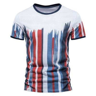 China New type men's breathable sports T-shirt high quality anti-shrink summer fitness clothing men's slim T-shirt for sale