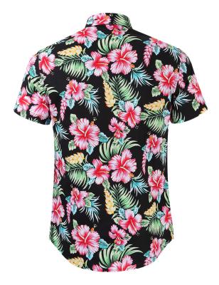 China 2022 High Street Brand Style Artistic Designer Anti Shrink Hawaiian Shirts For Men for sale