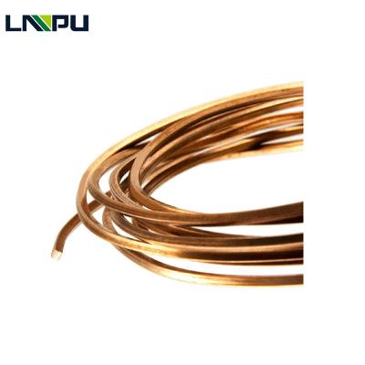 China 20 Gauge Square 1000 M Insulated Solid Copper High Tensile Wire Enameled PE PA GTS Submersible Enamel Coated Winding Wire for sale