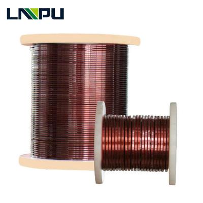 China QZY-2/180 1.8mm high strength flat wire automotive cable insulated using enamel enamel winding copper wire and enamel wire for sale