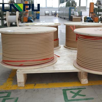 China Oil Immersed Transformer Manufacturing Electrical Cable 2.5mm2 High Conductivity Paper Enamel Coated Copper Aluminum Wire For Transformer Winding for sale