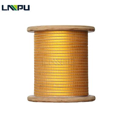 China Excellent Heat Shock China Market Electrical Cable Fiberglass Double Wrapped Wire 2 Layers Polimide Fiberglass Wrapped Enameled Wire Price for sale