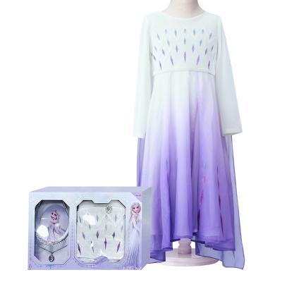 China Hot Sale Genuine/Safe/Attractive Frozen Princess Costume Kids Elsa Cosplay Dress Disney Elsa Costume for sale