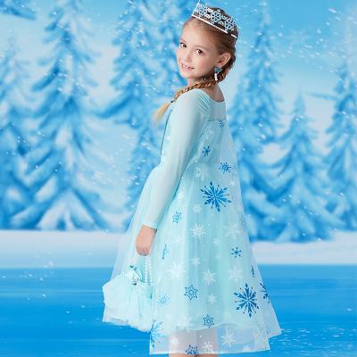 China Hot Selling Comfortable/Safe/Durable Halloween Costume Party Kids Costume Elsa Frozen Dress for sale