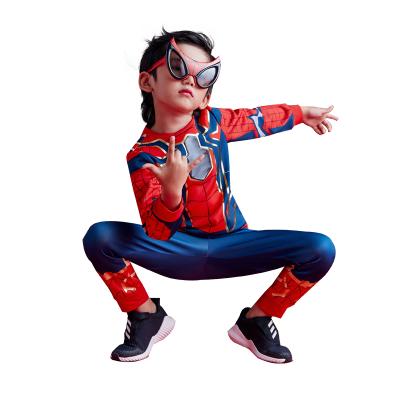 China 90% Polyester 10% Spandex Kids Superhero Dress Up Costume Role Play Halloween Party Classic Marvel Spider Man For Boys for sale