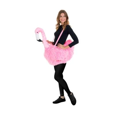 China Wholesale Safe/Easy Wearing Ride On Style Llama Flamingo Mascot Costume Adults Halloween Costume for sale