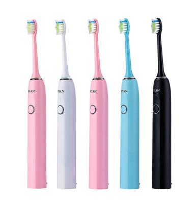 China Rechargeable Travel Smart Toothbrush IPX7 5 Optional Modes Smart Waterproof Powerful Cleaning Sonic Electric Toothbrush For Adult for sale