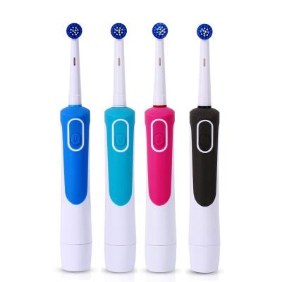 China Battery Operated Electric Toothbrush With 2 Brush Heads Battery Operated Hygiene Teeth Brush For Kids JS107 for sale