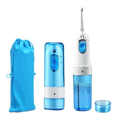 China Portable ABS+PC Home Use Electric Cordless Dental Irrigator Oral Water Flosser To Pick Dental Tooth Cleaner With 200ml Water Tank And Bag for sale