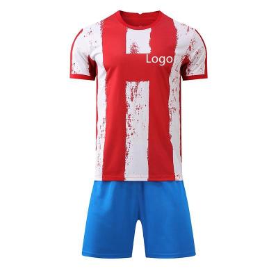 China Cheap Youth Football Uniforms Sets Hot Sale Good Quality Boys Soccer Uniform for sale