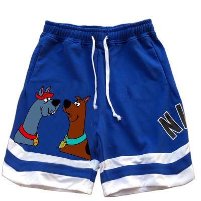 China Anti-wrinkle printed cotton shorts mens wholesale new arrivals striped outdoor sports shorts mens cartoon shorts for sale