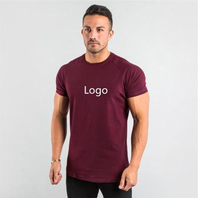 China OEM Anti-Wrinkle Wholesale Plain Men's Workout Casual T-shirts GYM T-shirt Men's Custom Cotton T-shirts Men's T-shirts for sale