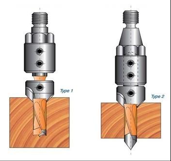 China Aangepaste OEM Brad punt, V punt TCT Countersink scharen Te koop