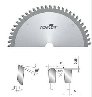 China TCT saw blades for cutting non - ferrous metals (negative) for sale