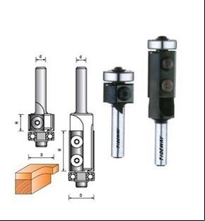 China CNC Router Bits - Flush trim with reversible knives for sale