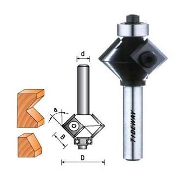 Chine Biseau bits de routeur CNC avec couteaux réversibles, avec les conseils de micro grain carbure de tungstène à vendre