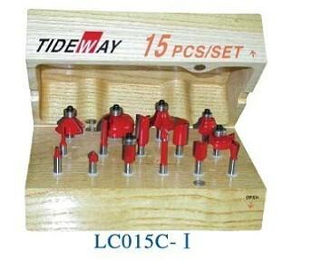 Cina 15 Set router bit set con due volte ruvida rettifica rettifica e rettifica di finitura in vendita