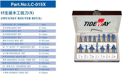 Cina TCT Router bit set con Micro - parti di taglio in carburo di tungsteno grano in vendita