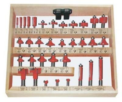 Cina 45 # carbonio acciaio router bit imposta con sabbiatura finito per la lavorazione del legno in vendita