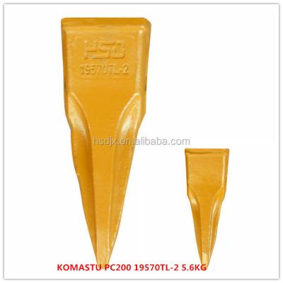 China Alloy Steel Excavator Parts PC200 Excavator Bucket Teeth For Sale 205-70-19570 for sale