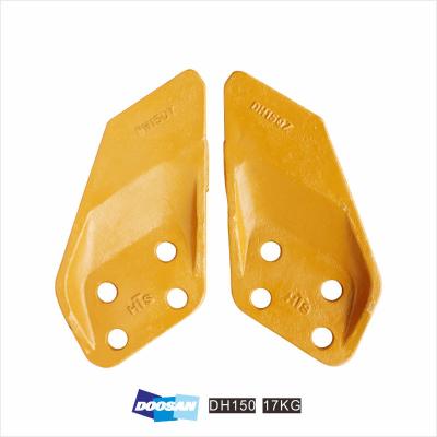 China Allied steel 2713-1228/2713-1229 three holes excavator parts bucket side doosan cutter for sale