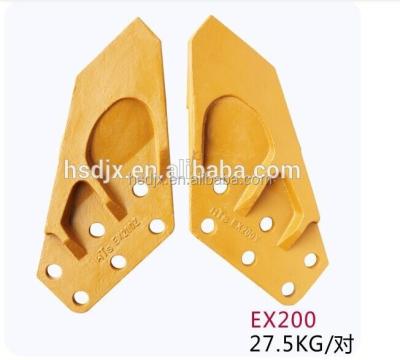 China 45# Alloy Steel Hitachi Parts Excavator Bucket Side Cutter / Engineering Cutting Blade for sale