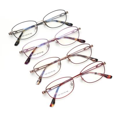 Κίνα titanium optical frames 1127 glasses wholesale sight myopia glasses all titanium sight προς πώληση